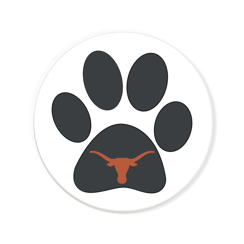 Load image into Gallery viewer, Fan Creations NCAA - University of Texas 4 in Round Dog Paw Coaster
