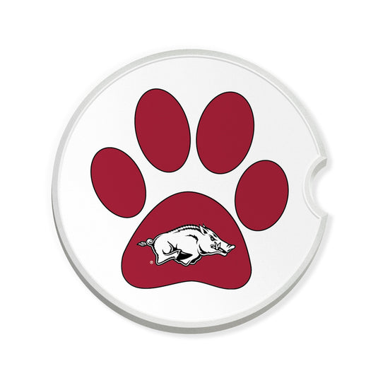 Fan Creations NCAA University of Arkansas Dog Paw Car Coaster