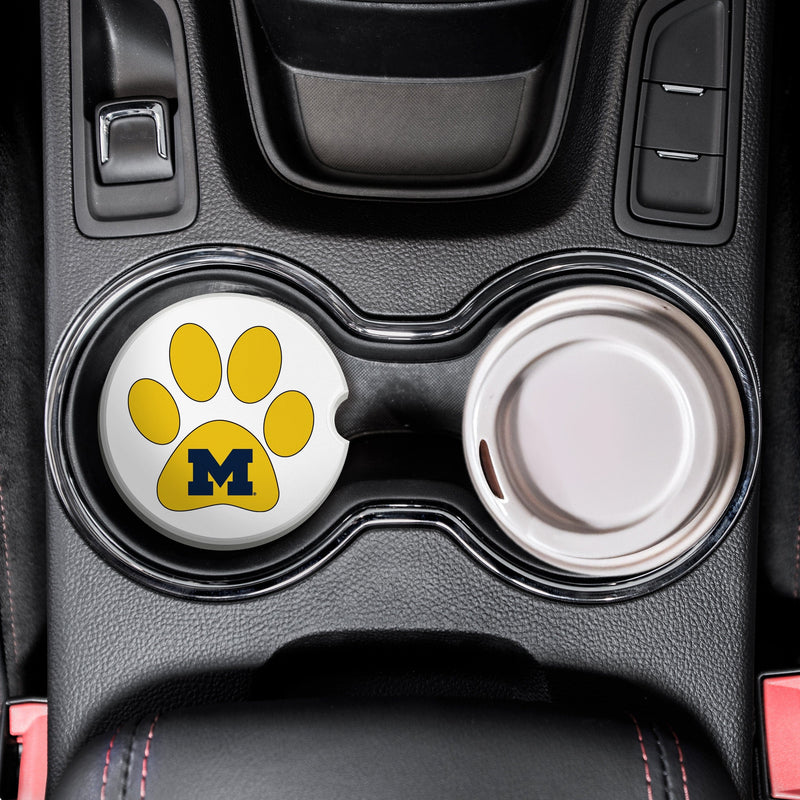 Load image into Gallery viewer, Fan Creations NCAA - University of Michigan Dog Paw Car Coaster
