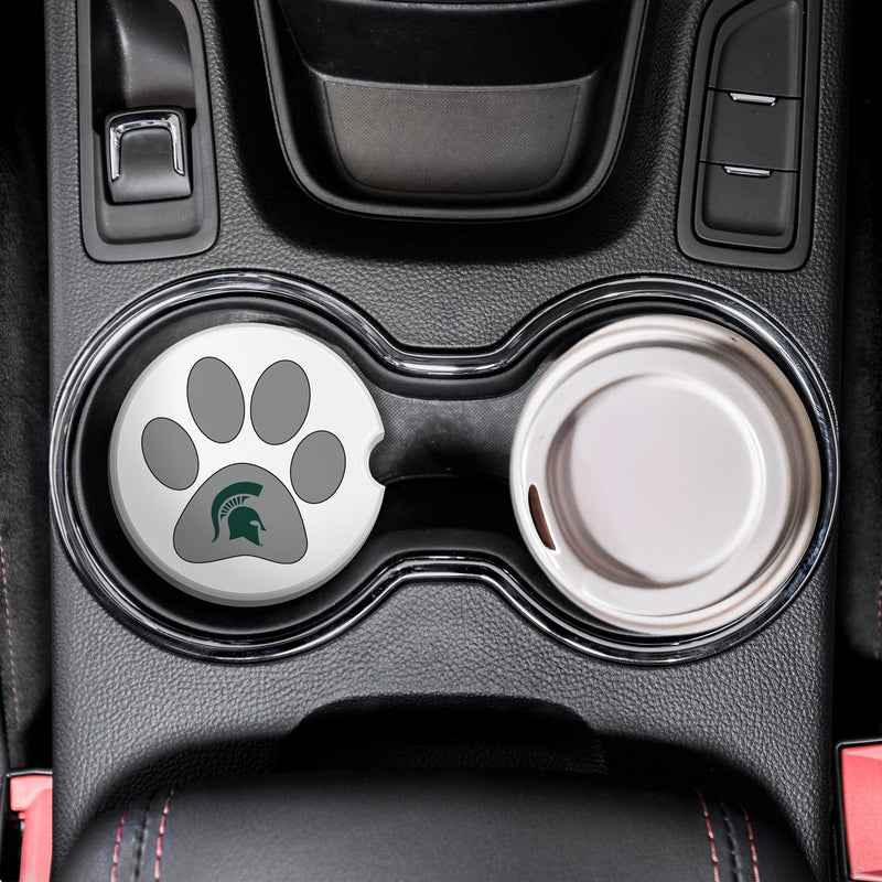 Load image into Gallery viewer, Fan Creations NCAA - Michigan State University Dog Paw Car Coaster
