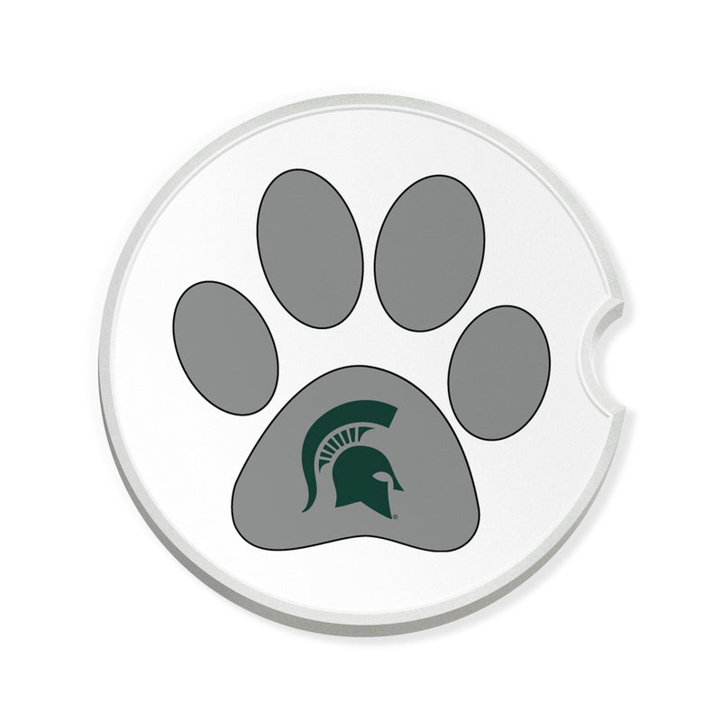 Load image into Gallery viewer, Fan Creations NCAA - Michigan State University Dog Paw Car Coaster
