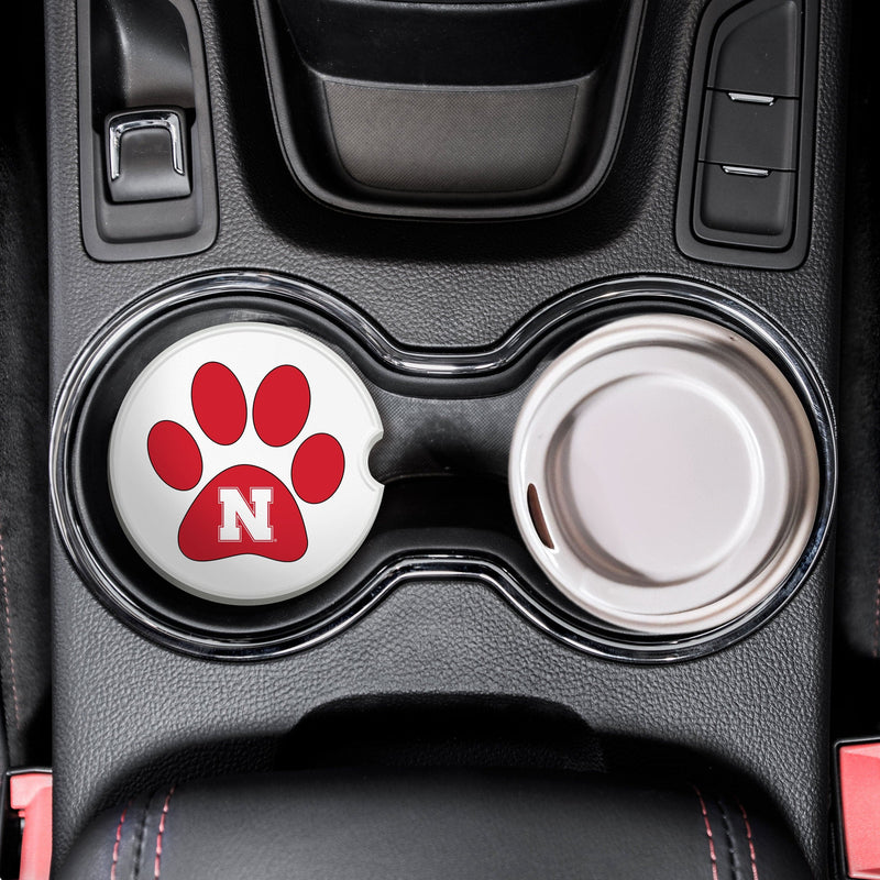 Load image into Gallery viewer, Fan Creations NCAA - University of Nebraska Dog Paw Car Coaster
