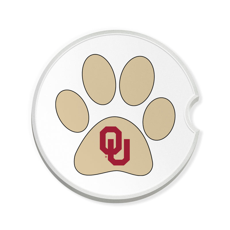 Load image into Gallery viewer, Fan Creations NCAA - University of Oklahoma Dog Paw Car Coaster
