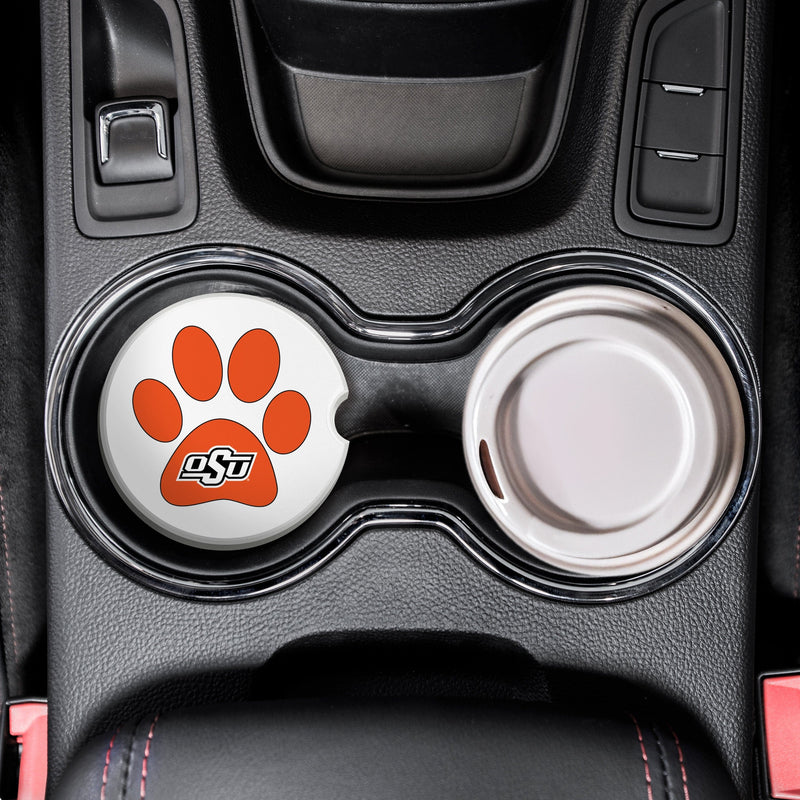 Load image into Gallery viewer, Fan Creations NCAA - Oklahoma State University Dog Paw Car Coaster
