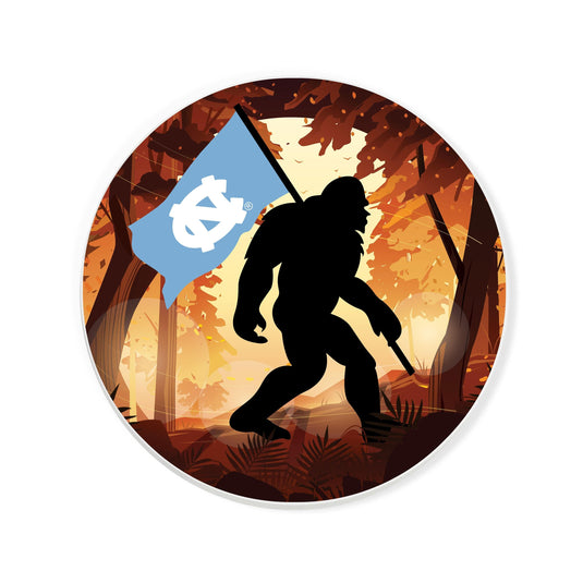 Fan Creations University of North Carolina at Chapel Hill -  4 inch Ceramic Big Foot Flag Car Coaster