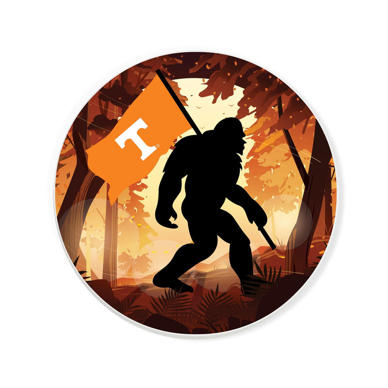 Load image into Gallery viewer, Fan Creations University of Tennessee -  4 inch Ceramic Big Foot Flag Car Coaster
