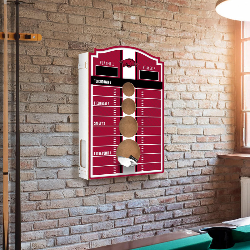 Load image into Gallery viewer, Fan Creations Brightline NCAA University of Arkansas Wall Bean Bag Toss
