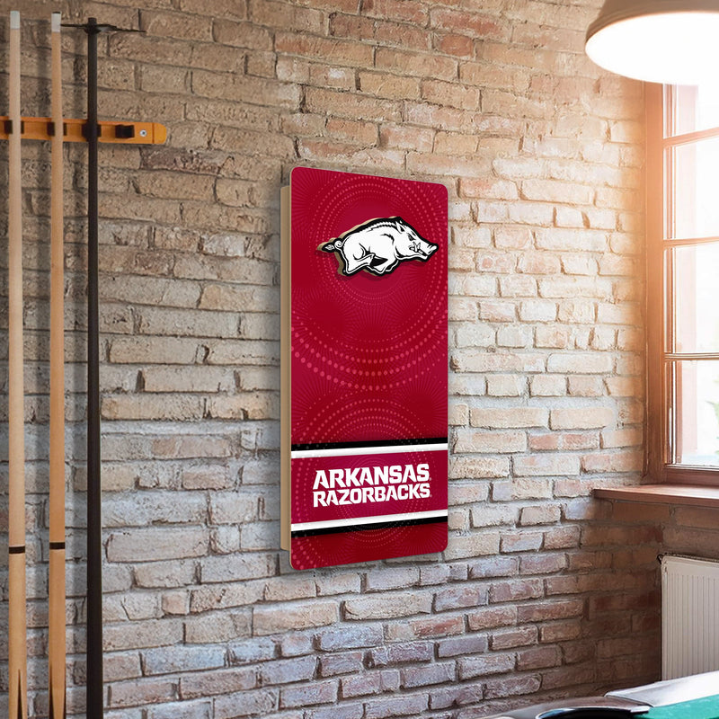 Load image into Gallery viewer, Fan Creations NCAA Wall Art thats also Corn Hole -University of Arkansas
