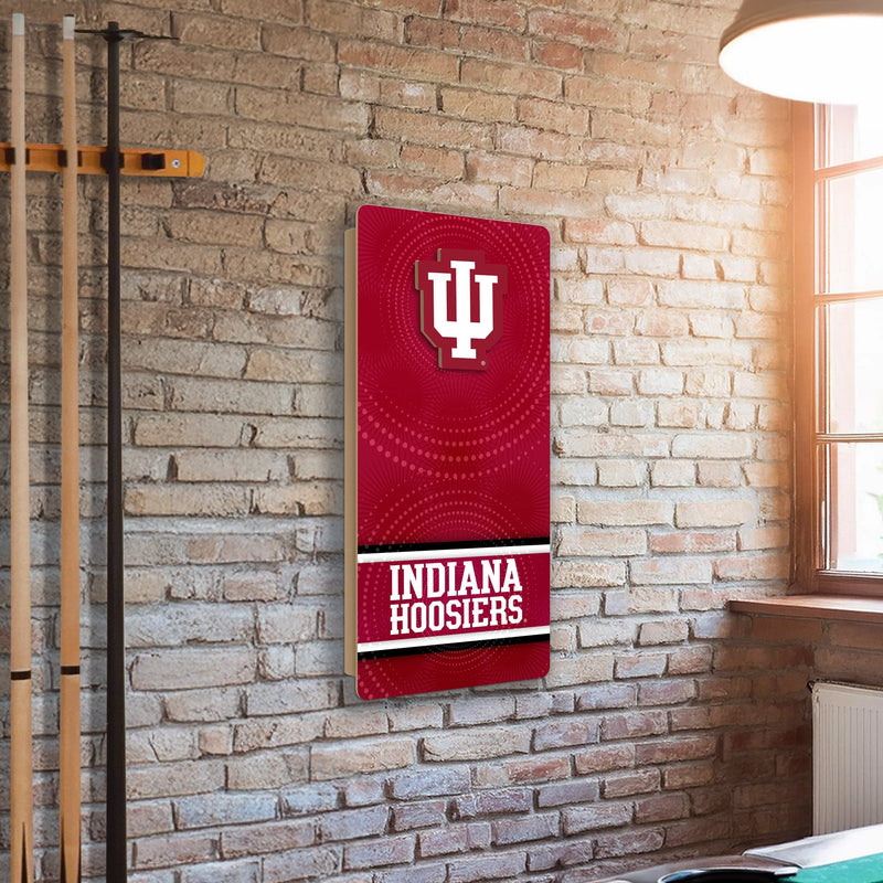 Load image into Gallery viewer, Fan Creations NCAA Wall Art thats also Corn Hole -Indiana University
