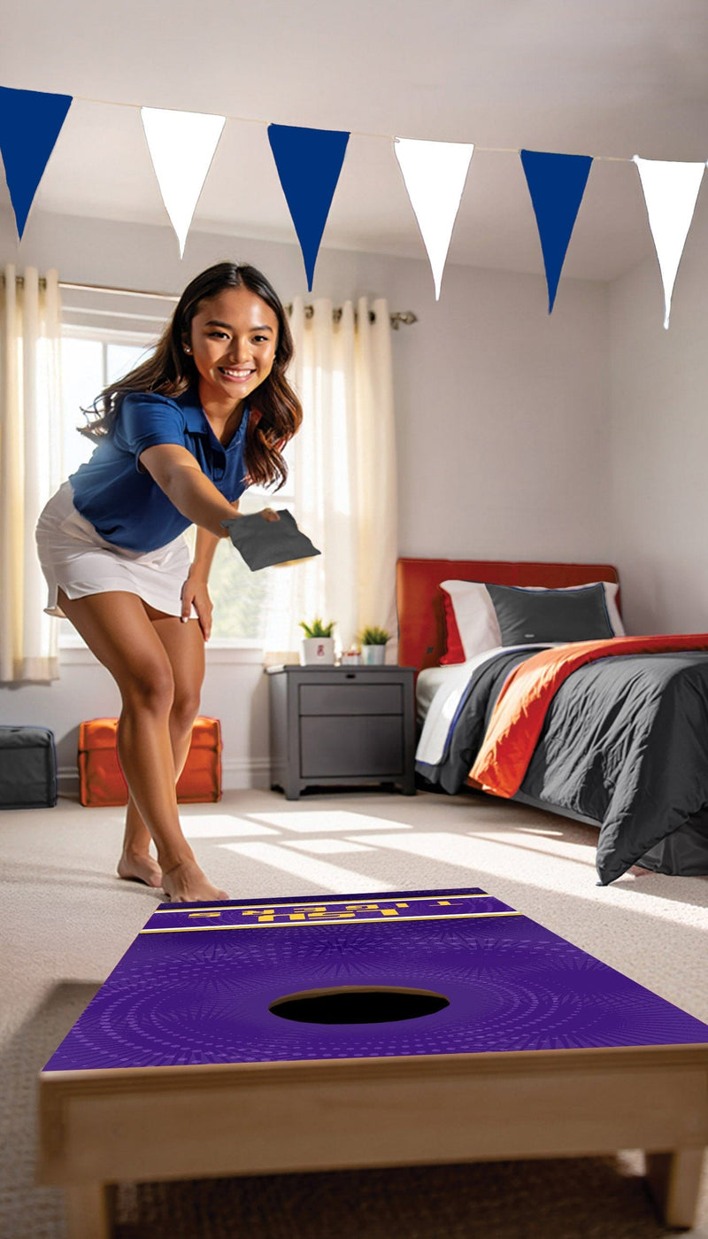 Load image into Gallery viewer, Fan Creations NCAA Wall Art thats also Corn Hole -LSU
