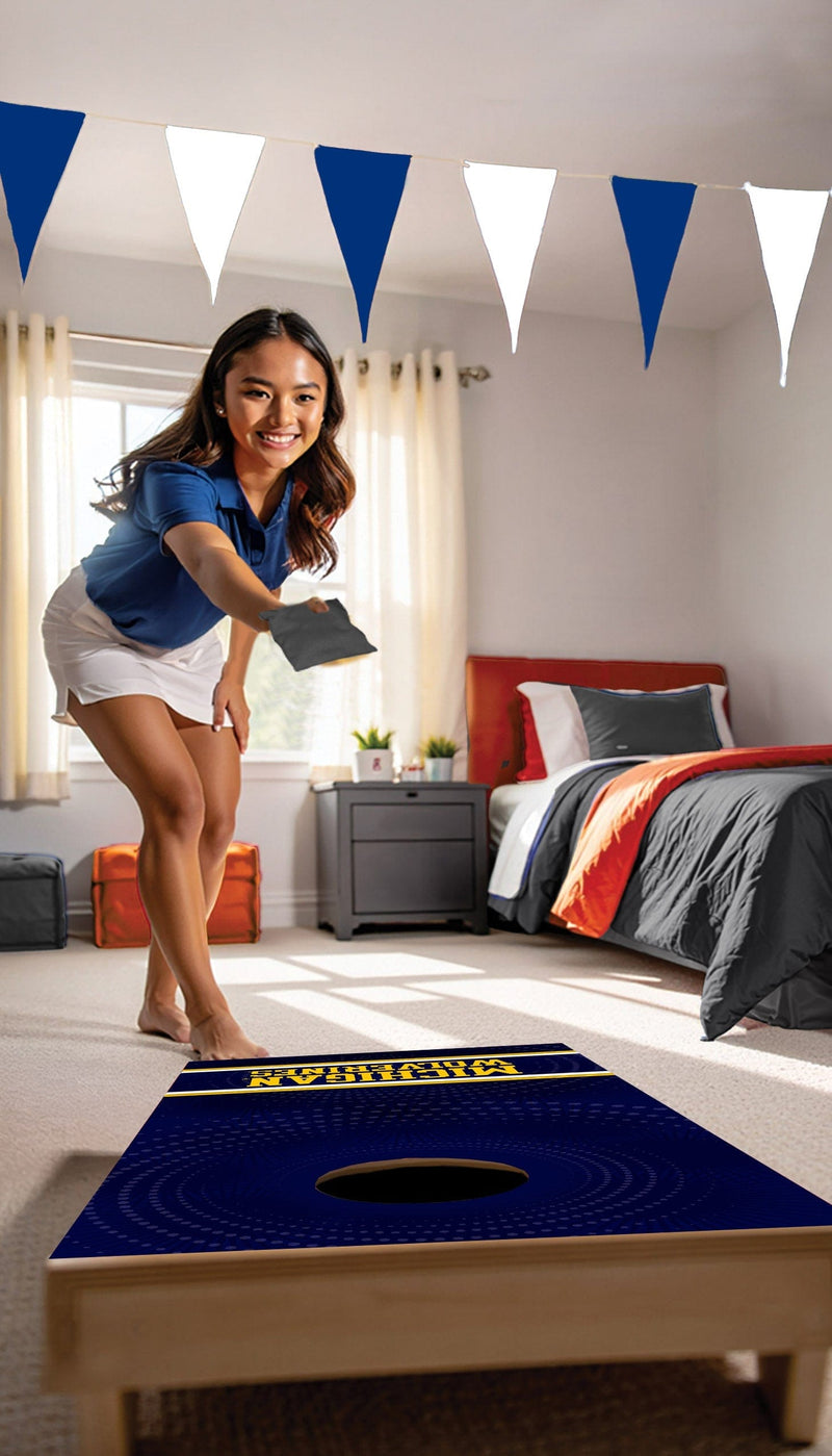Load image into Gallery viewer, Fan Creations NCAA Wall Art thats also Corn Hole -University of Michigan
