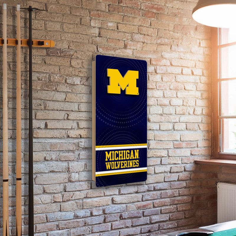 Load image into Gallery viewer, Fan Creations NCAA Wall Art thats also Corn Hole -University of Michigan

