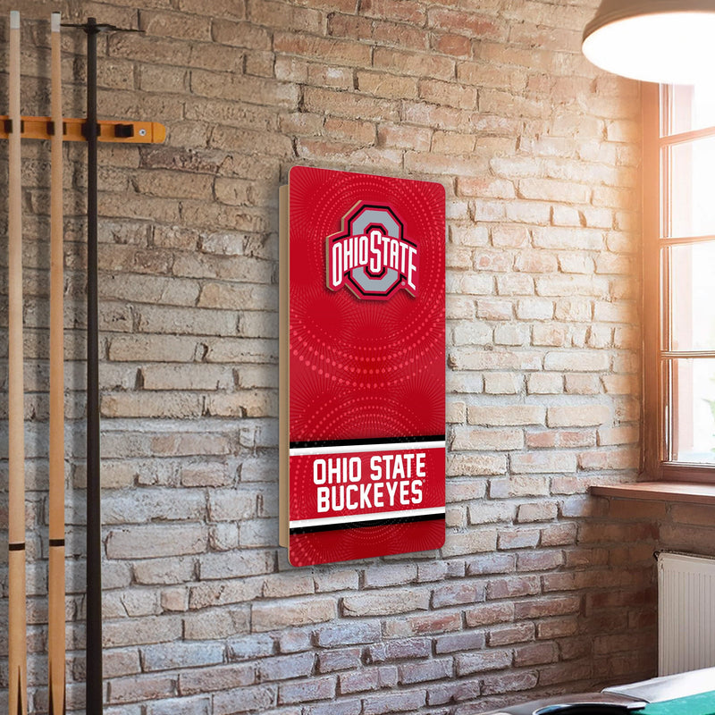 Load image into Gallery viewer, Fan Creations NCAA Wall Art thats also Corn Hole -Ohio State University
