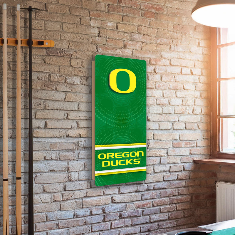 Load image into Gallery viewer, Fan Creations NCAA Wall Art thats also Corn Hole -University of Oregon
