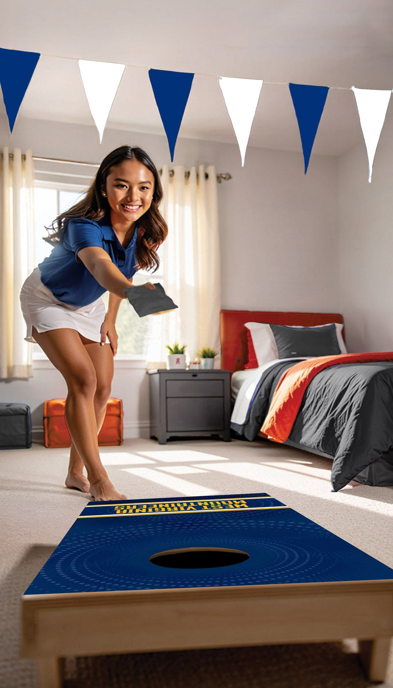 Load image into Gallery viewer, Fan Creations NCAA Wall Art thats also Corn Hole -West Virginia University
