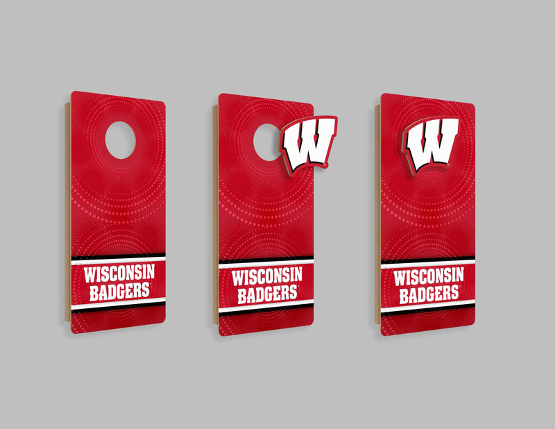 Load image into Gallery viewer, Fan Creations NCAA Wall Art thats also Corn Hole -University of Wisconsin
