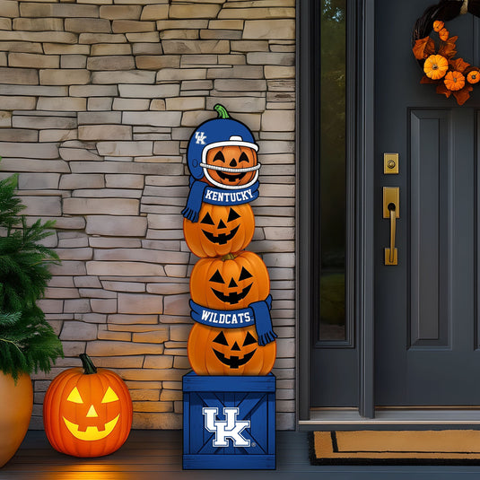 Fan Creations 46 inch NCAA University of Kentucky Stacked Pumpkin Leaner - Scarf