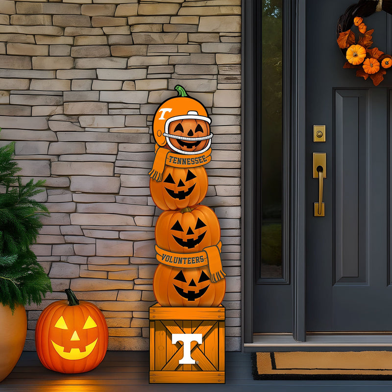 Load image into Gallery viewer, Fan Creations 46 inch NCAA University of Tennessee Stacked Pumpkin Leaner - Scarf
