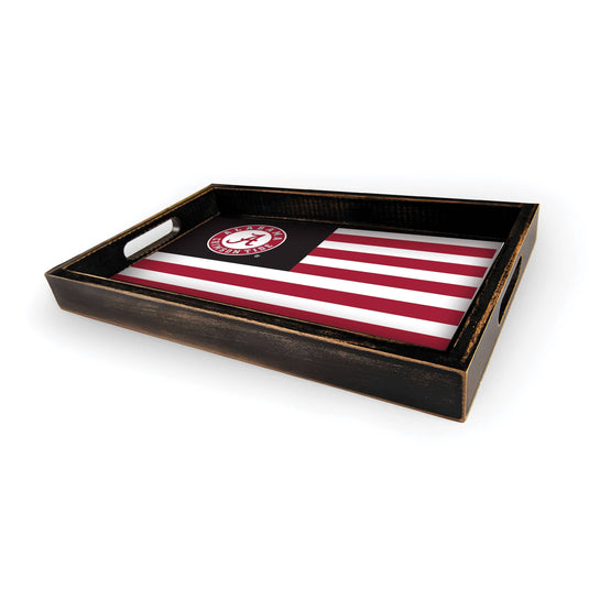 Fan Creations Brightline NCAA University of Alabama Flag Serving Tray