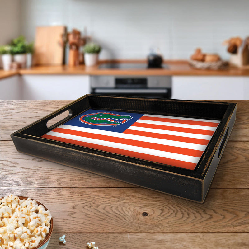 Load image into Gallery viewer, Fan Creations Brightline NCAA University of Florida Flag Serving Tray
