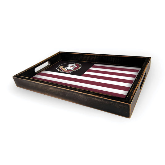 Fan Creations Brightline NCAA Florida State University Flag Serving Tray