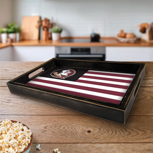 Fan Creations Brightline NCAA Florida State University Flag Serving Tray