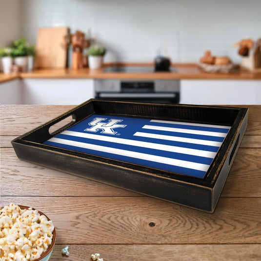 Fan Creations Brightline NCAA University of Kentucky Flag Serving Tray