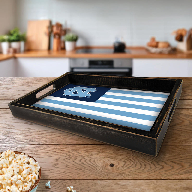 Load image into Gallery viewer, Fan Creations Brightline NCAA University of North Carolina at Chapel Hill Flag Serving Tray
