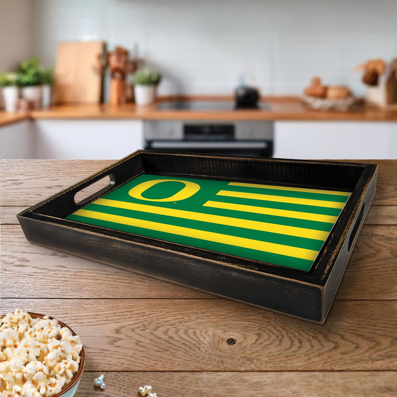 Load image into Gallery viewer, Fan Creations Brightline NCAA University of Oregon Flag Serving Tray
