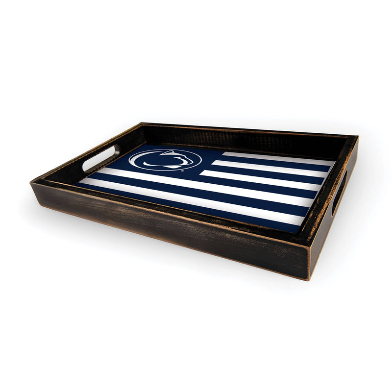Load image into Gallery viewer, Fan Creations Brightline NCAA Pennsylvania State University Flag Serving Tray
