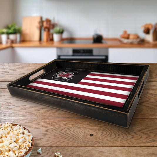 Fan Creations Brightline NCAA University of South Carolina Flag Serving Tray