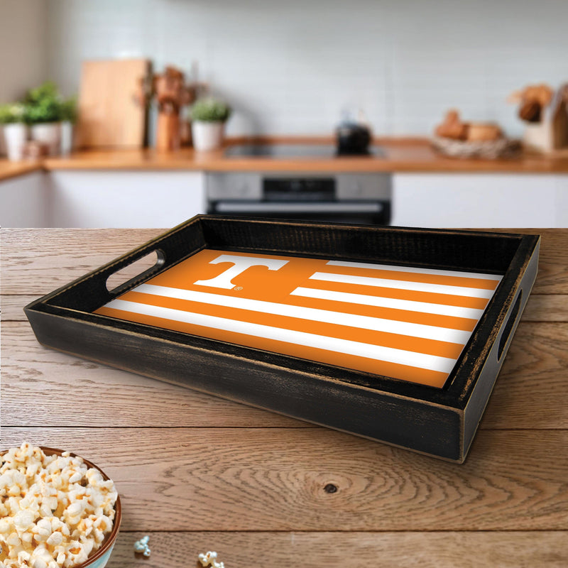 Load image into Gallery viewer, Fan Creations Brightline NCAA University of Tennessee Flag Serving Tray
