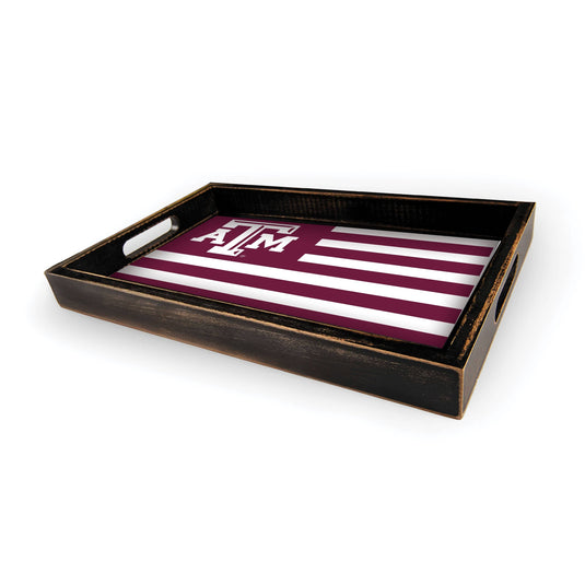 Fan Creations Brightline NCAA Texas A&M University Flag Serving Tray