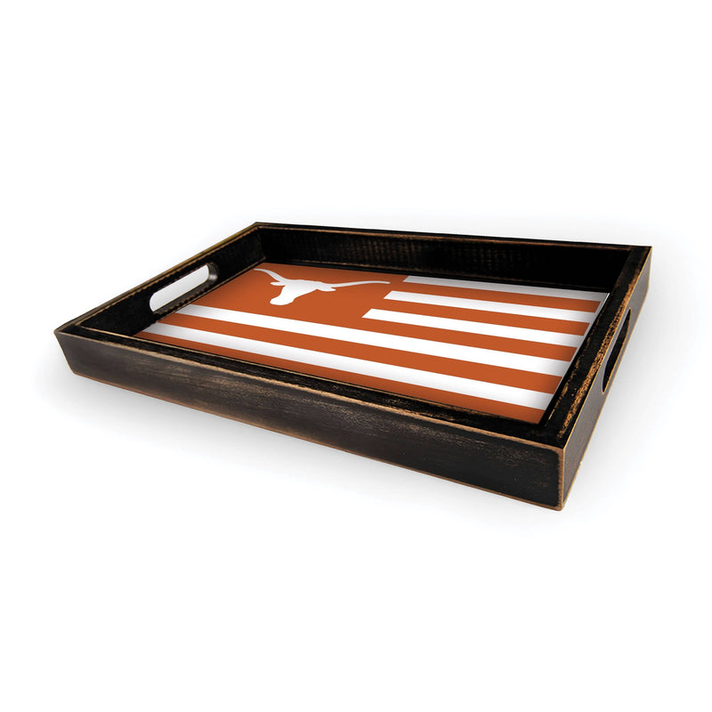 Load image into Gallery viewer, Fan Creations Brightline NCAA University of Texas Flag Serving Tray
