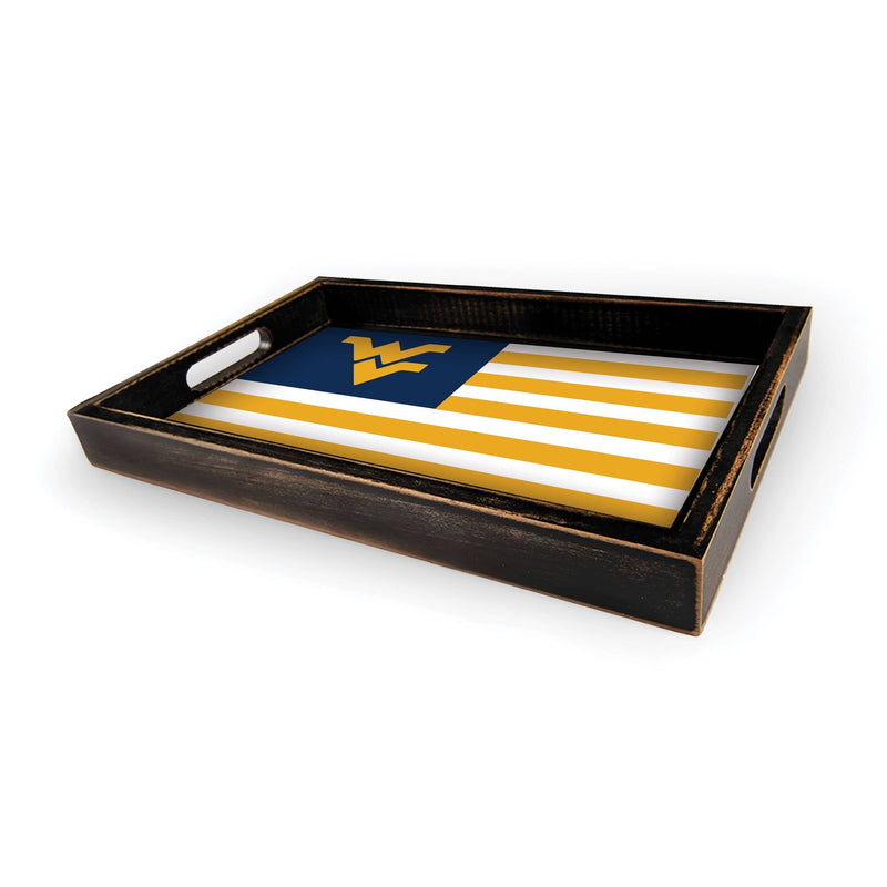 Load image into Gallery viewer, Fan Creations Brightline NCAA West Virginia University Flag Serving Tray
