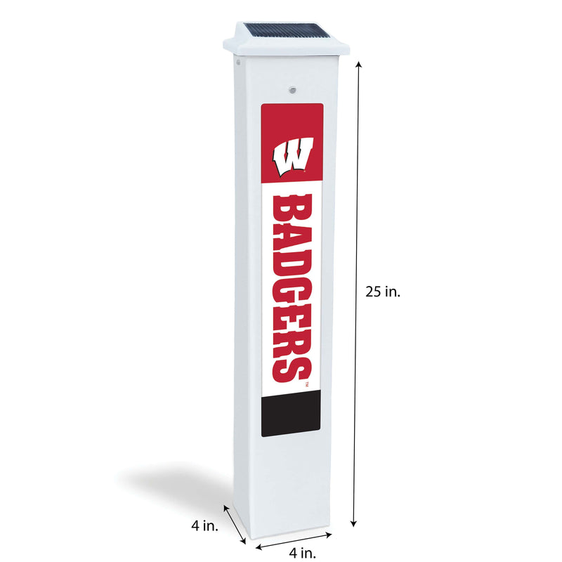 Load image into Gallery viewer, Fan Creations Glow Post NCAA Team Glow Post - Wisconsin
