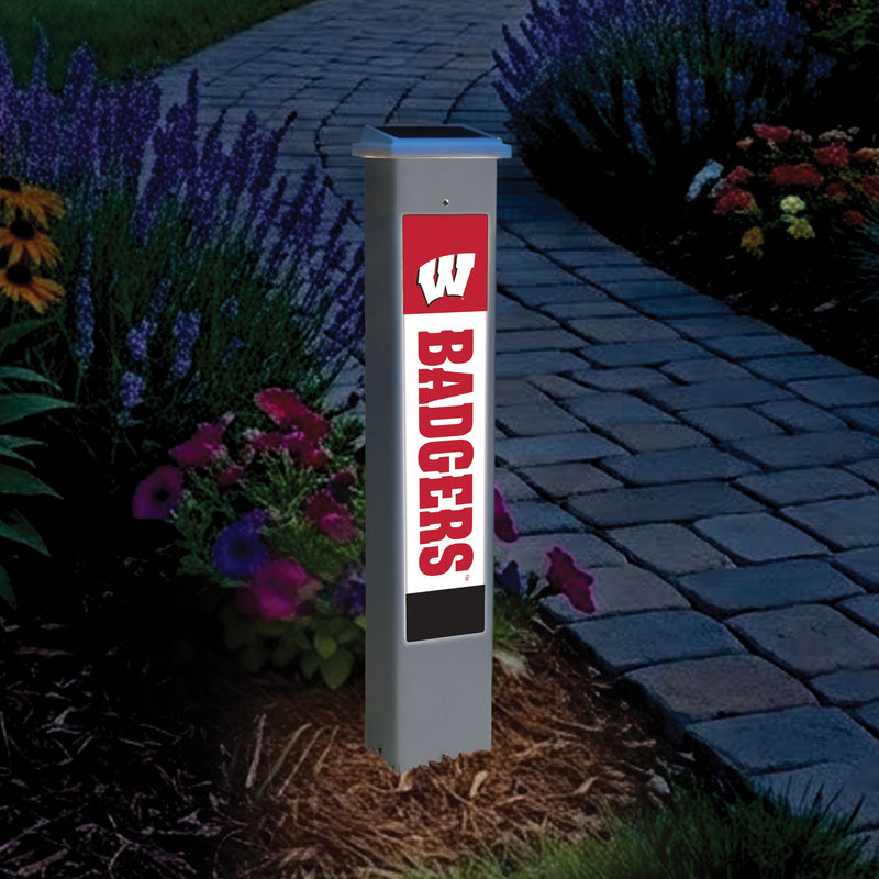Load image into Gallery viewer, Fan Creations Glow Post NCAA Team Glow Post - Wisconsin
