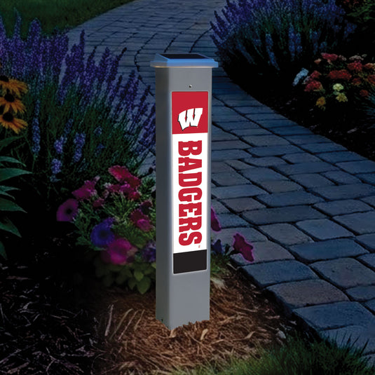 Fan Creations Glow Post NCAA Team Glow Post - Wisconsin