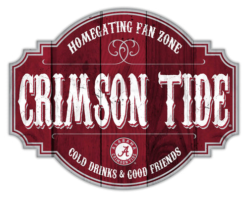 Fan Creations Home Decor Alabama Homegating Tavern 12in Sign