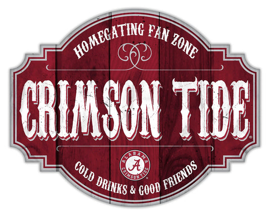 Fan Creations Home Decor Alabama Homegating Tavern 24in Sign