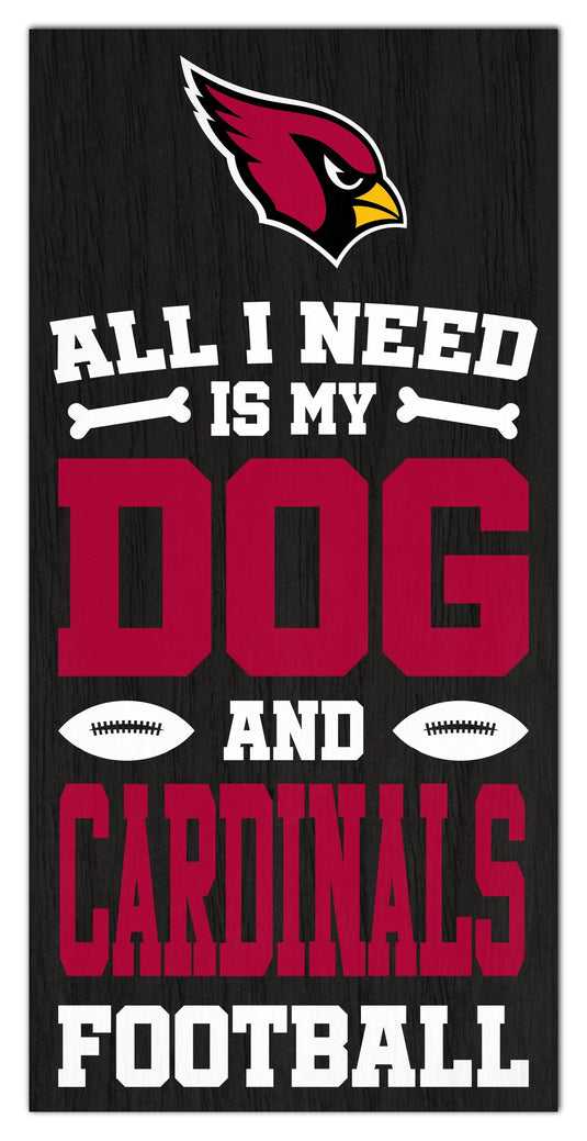 Fan Creations Home Decor Arizona Cardinals All I Need Is My Dog & Football