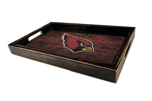 Fan Creations Home Decor Arizona Cardinals  Distressed Team Tray With Team Colors