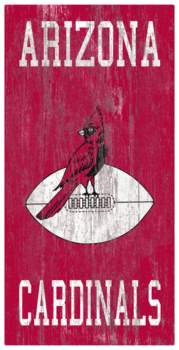 Fan Creations Home Decor Arizona Cardinals Heritage Logo W/ Team Name 6x12