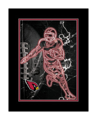 Fan Creations Wall Decor Arizona Cardinals Neon Player 12x16