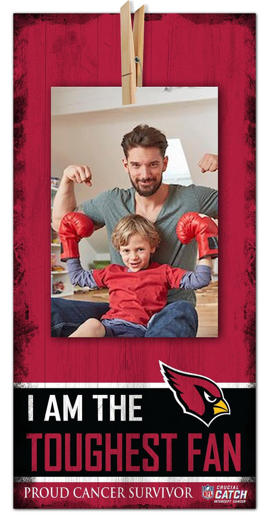 Fan Creations Home Decor Arizona Cardinals Toughest Fan Clothespin 6x12