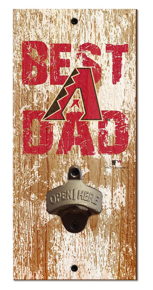 Fan Creations Home Decor Arizona Diamondbacks  Best Dad Bottle Opener