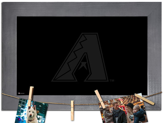 Fan Creations Home Decor Arizona Diamondbacks   Blank Chalkboard With Frame & Clothespins
