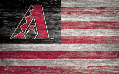 Fan Creations Home Decor Arizona Diamondbacks   Distressed Flag 11x19