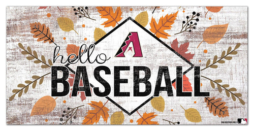 Fan Creations Holiday Home Decor Arizona Diamondbacks Hello Baseball 6x12