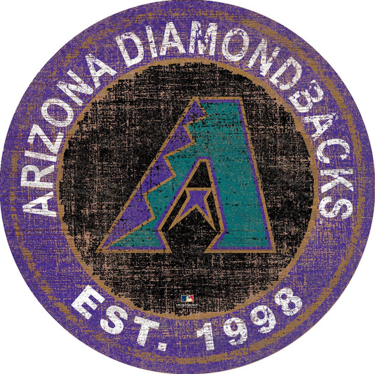 Fan Creations Home Decor Arizona Diamondbacks Heritage Logo Round
